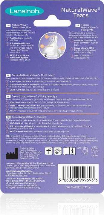 Produktbild Lansinoh Slow Flow Natural Wave (2 x, ab Geburt)