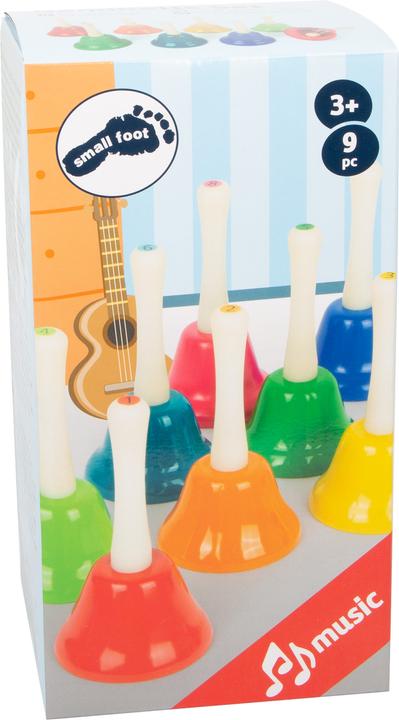 Actual product image small foot Hand bell set (German, French, Italian, English)