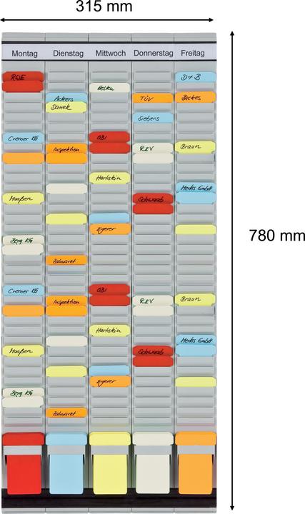Actual product image Franken PLANNING BOARD 5TRÄG,35FÄCH (7 x 25.5 x 81.5 cm)