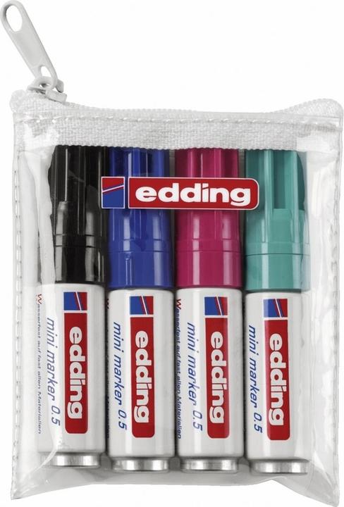 Immagine prodotto Edding MINI-MARKER - permanente (Multicolore, 3 mm, 4 x)