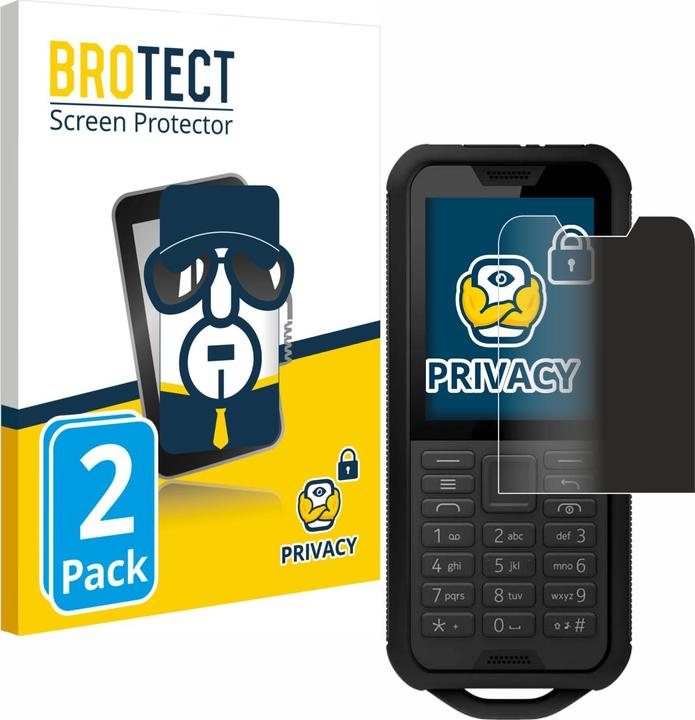 Actual product image BROTECT Anti-spy privacy film Blue light protection film (2 Piece, Nokia 800 Tough)