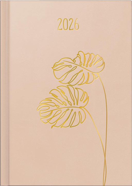 Image du produit Ridoide rido idé Tagesagenda Design Line Monstera Blume, 2026, Nude (148 x 210 mm, Allemand)