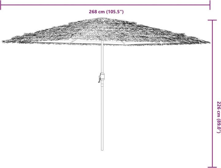 Actual product image VidaXL Parasol with mast (2.68 m)