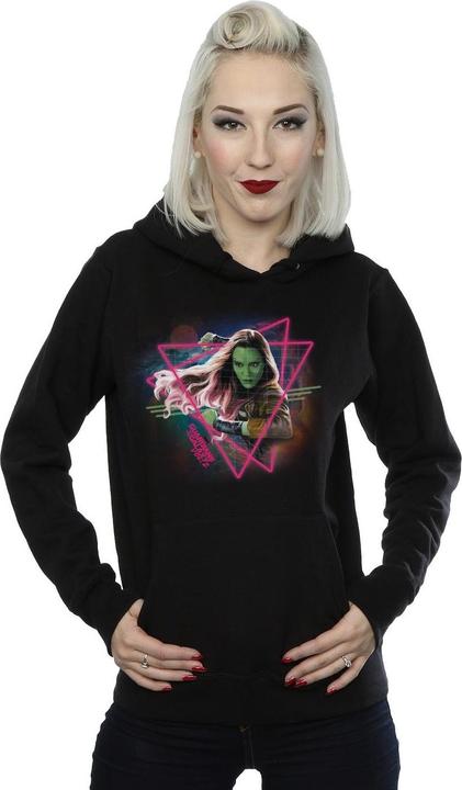 Actual product image Womens/Ladies Guardians Of The Galaxy Neon Gamora Hoodie (L)