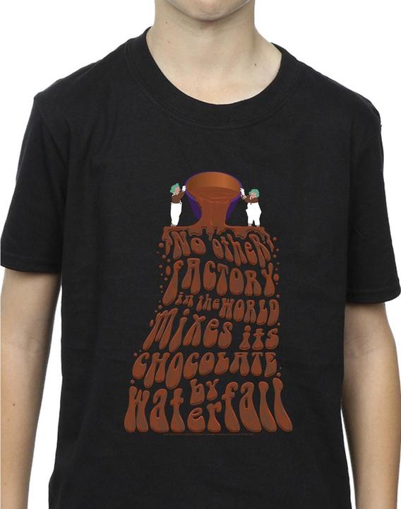 Actual product image Willy Wonka & the Chocolate Factory Boys Chocolate Waterfall T-Shirt (140, 146)