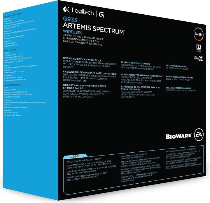 Image du produit Logitech G G933 Spectre Artemis (Sans fil)