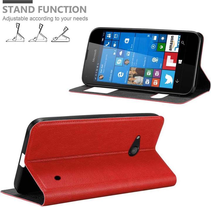 Actual product image Cadorabo Book with View double window cover (Microsoft Lumia 550)