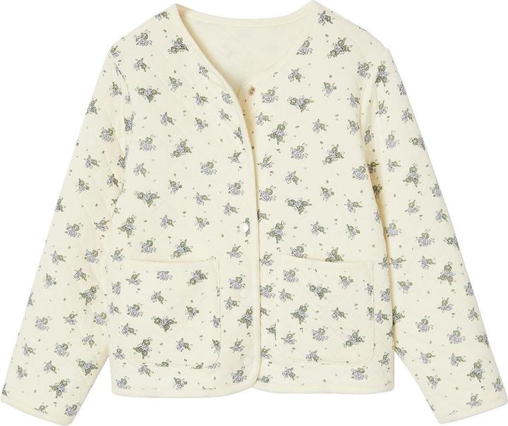 Produktbild Vertbaudet Mädchen-Set: Geblümte Jacke mit Steppnähten & Kleid (116)