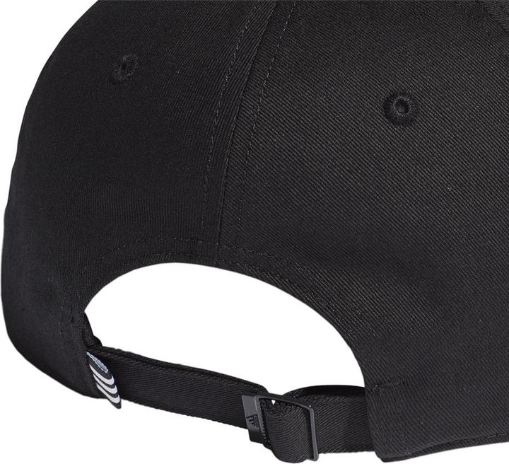 Actual product image adidas Baseball Cotton Twill Cap, Black/Black/White, OSFM (One size)