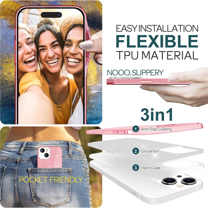 Image du produit Nalia Étui à paillettes (Apple iPhone 15 Plus)