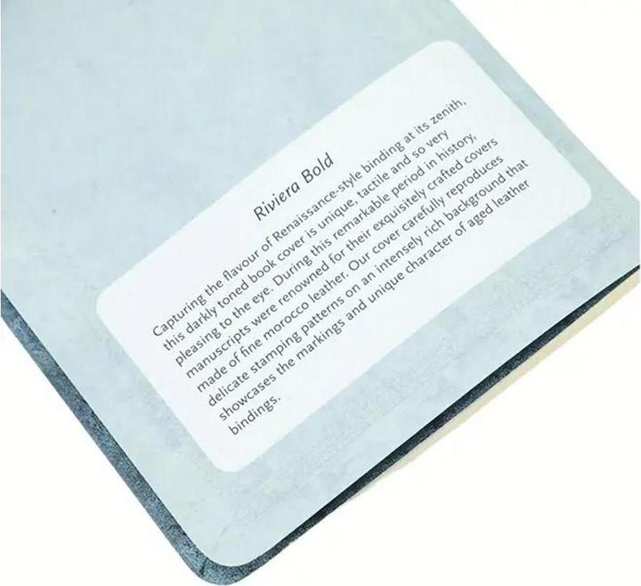 Produktbild Paperblanks Notizheft Rivierablau A6, liniert, Blau (A6, Liniert, Weicher Einband)