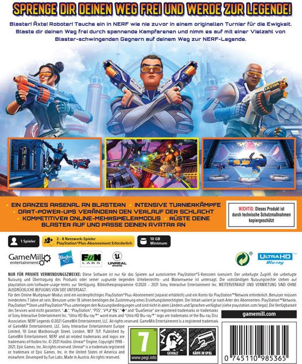 Produktbild GameMill Entertainment Nerf Legends (PS5, DE)