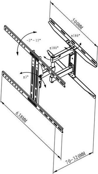Actual product image Vivanco Bfmo 6060 (Wall, 65", 45 kg)