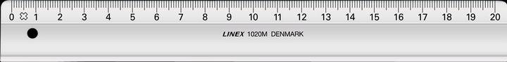 Produktbild Linex Lineal mit Tuschekante (200 mm)