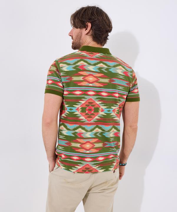 Actual product image Joe Browns Vibrant Aztec Print Polo Shirt (XL)