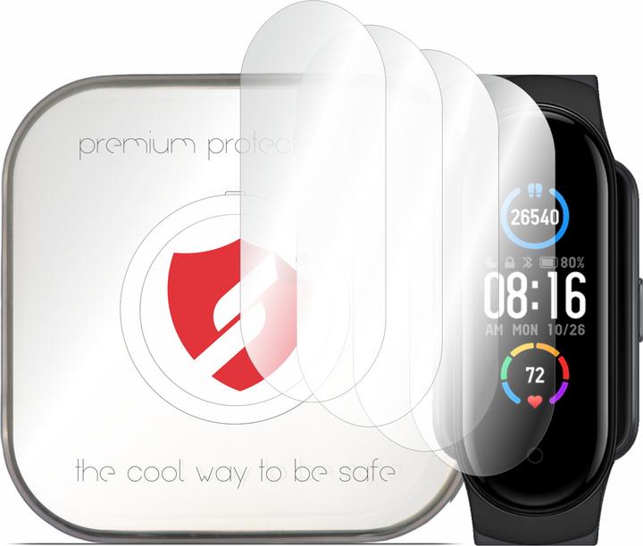 Immagine prodotto Smart Protection - Premium Classic (4 pack) - Xiaomi Mi Band 5 / 6 / 6 NFC / Amazfit Band 5 - Clear