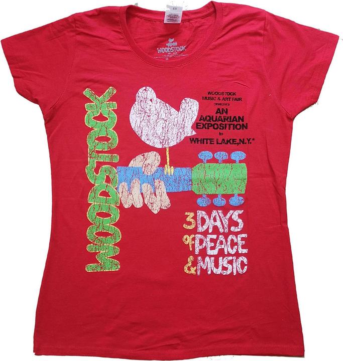 Woodstock Womens/Ladies Vintage Cotton T-Shirt (L)