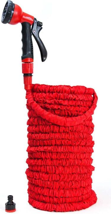 Immagine prodotto Grafner 1/2" Tubo flessibile da giardino 30 metri rosso con doccia a 10 funzioni (30 m, 12.70 mm)