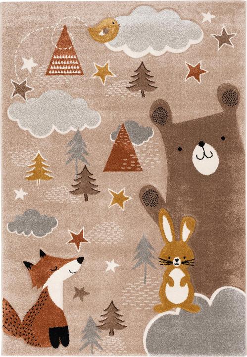 Immagine prodotto Pergamon Tappeto per bambini Maui Kids con volpe e orso (80 x 150 cm)