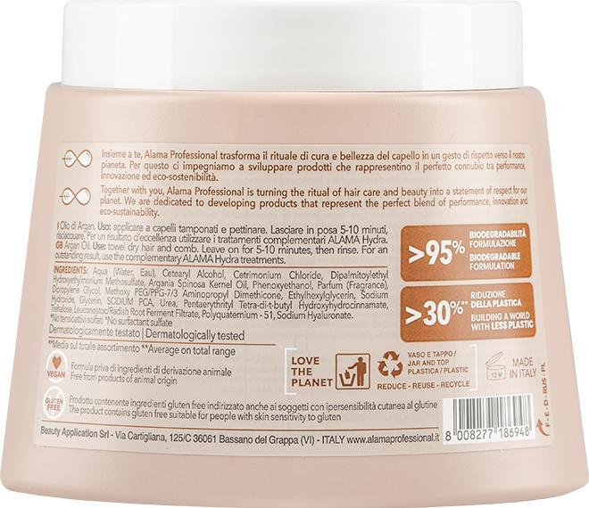 Immagine prodotto Alama Professional Maschera idratante Hydra per capelli secchi 500ml (500 ml)