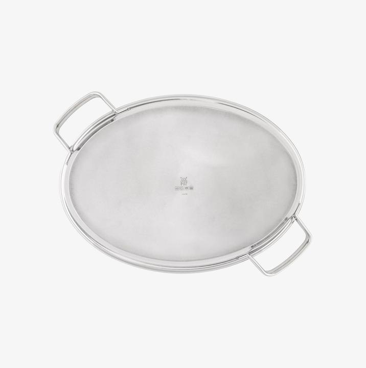 Productafbeelding WMF Vispan Ovale Smoorpan 38cm Deksel Inductie Roestvrij Staal Gecoat (26 cm, Koekenpan, Roestvrij staal)