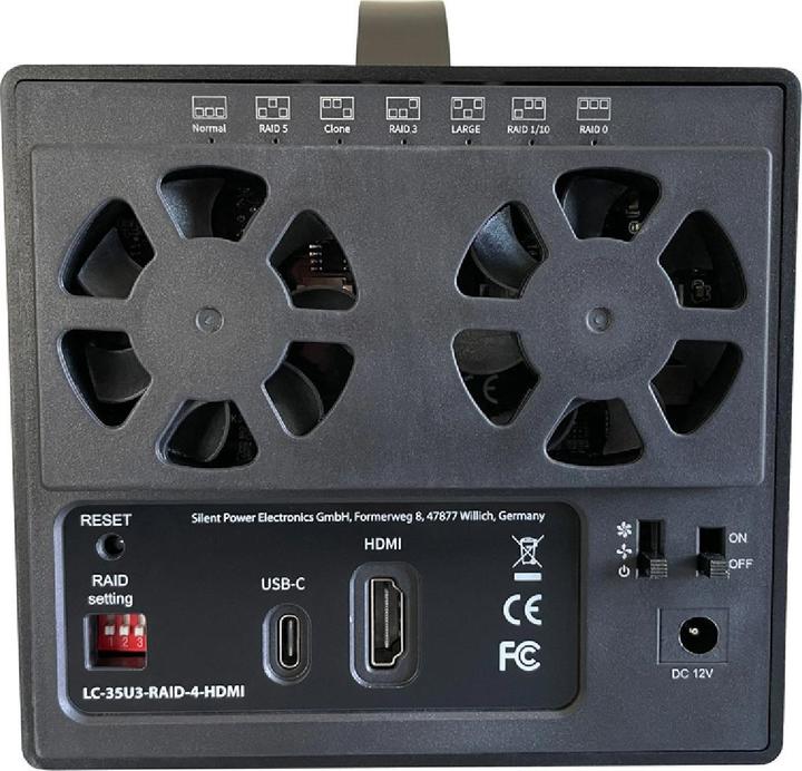 Actual product image LC-Power Geh 8.9cm (2x3,5") LC-35U3-RAID-4-HDMI (3.5")