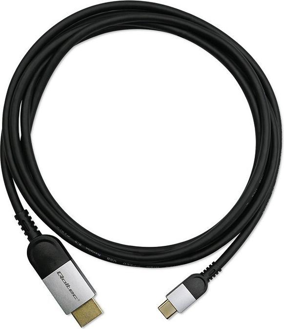 Actual product image Qoltec USB-C zu HDMI 4K Kabel 60Hz 32AWG 2m (2 m, HDMI)