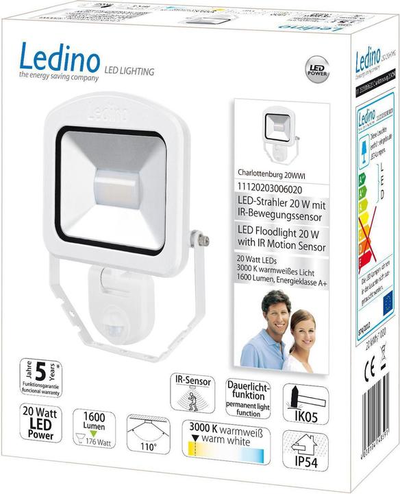 Image du produit Ledino Projecteur LED avec capteur (1600 lm, IP54)