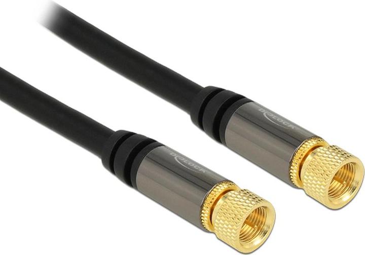 Actual product image Delock HF cable F connector (M) (85 dB, Antenna cable)