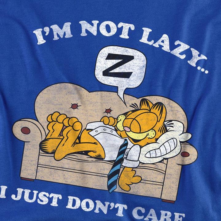 Actual product image Garfield Unisex Adult Not Lazy T-Shirt (M)