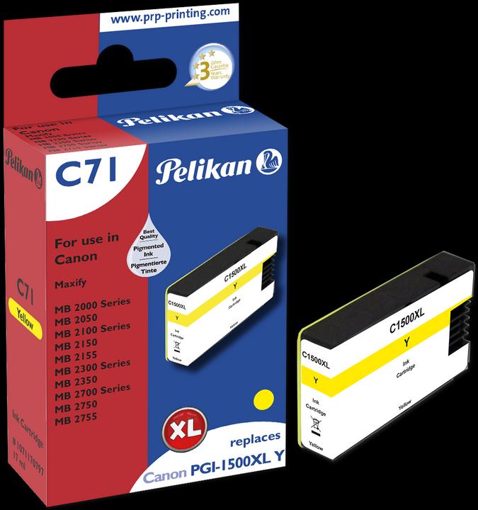Produktbild Pelikan PGI-1500XL ye kompatibel (Y)