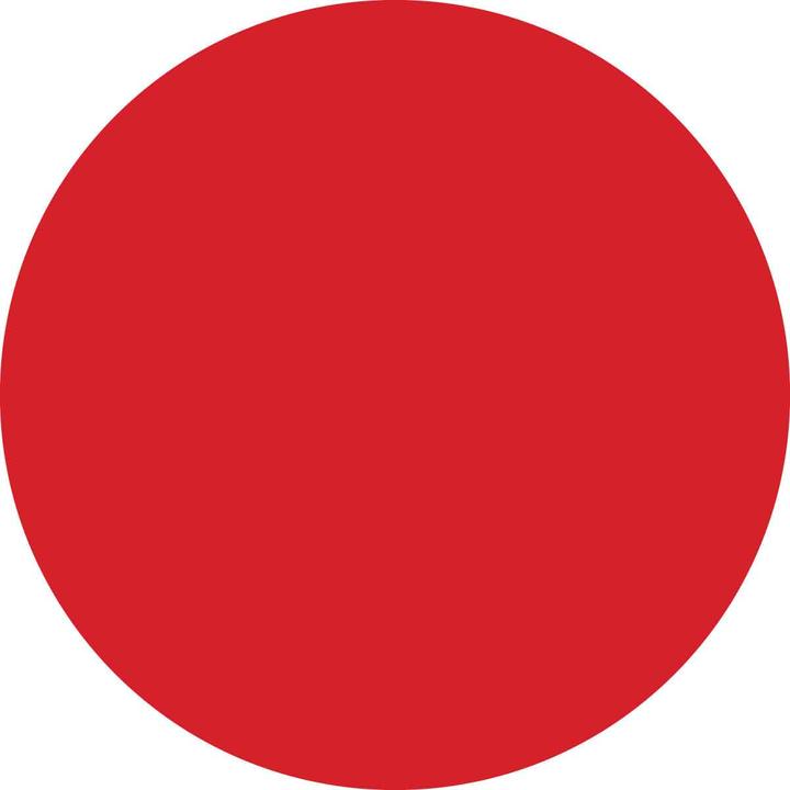 Immagine prodotto Brady Etichette di carta in rotolo, rosse, diametro 38 mm, rotonde (500 pz.)