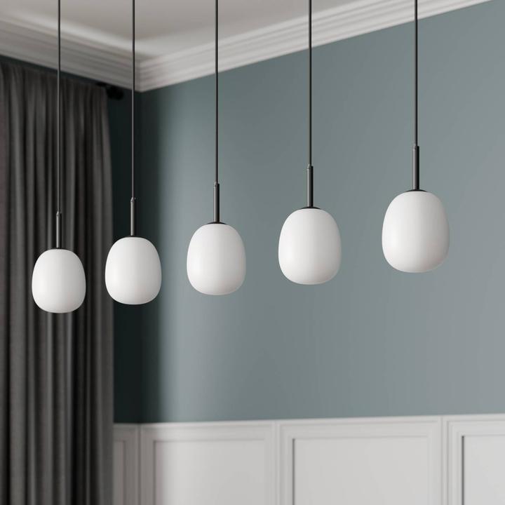 Produktbild Lindby Etiena 5 Pendelleuchte Opal/Black (G9)