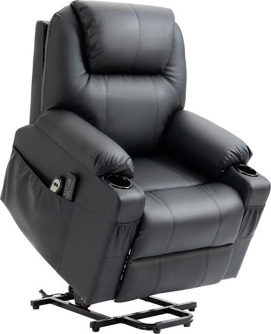 Immagine prodotto Swisshandel24 Poltrona elettrica, poltrona massaggiante, con funzione reclinabile, con telecomando, tasche