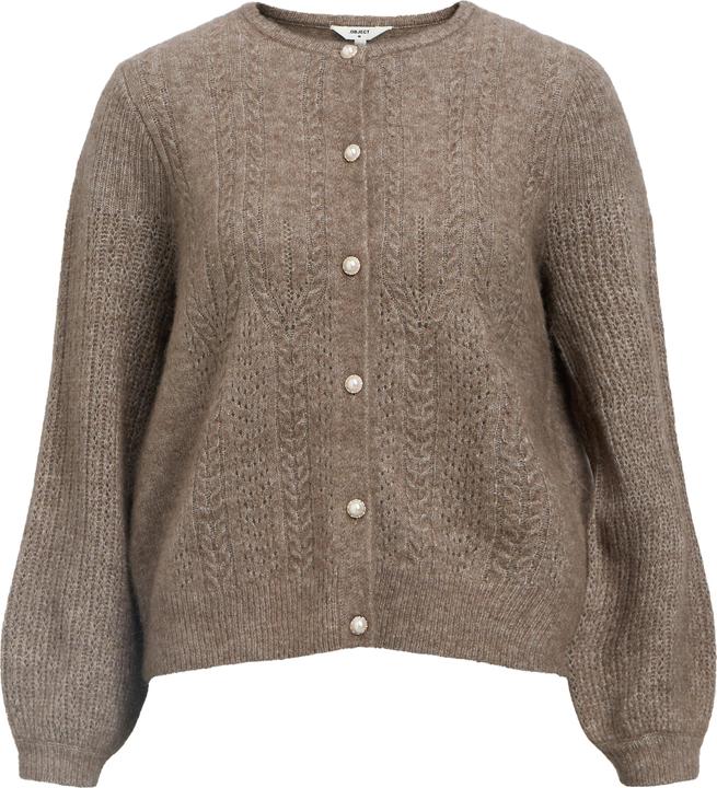 Object Alpaka-Wollmix Strickjacke