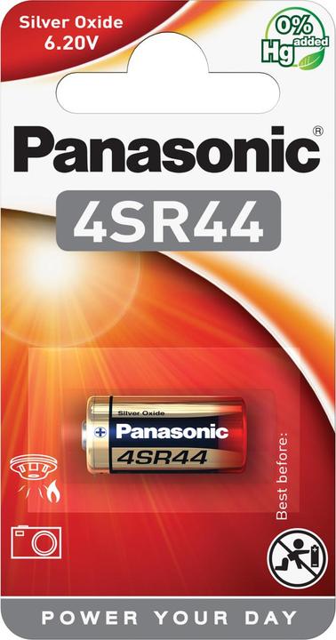 Actual product image Panasonic Silver Oxide 4SR44 (1 pcs., SR44, 160 mAh)