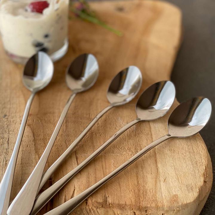 Image du produit Intirilife Cuillère à glace à long manche pour dessert Café (6 pièce(s), Scoops)