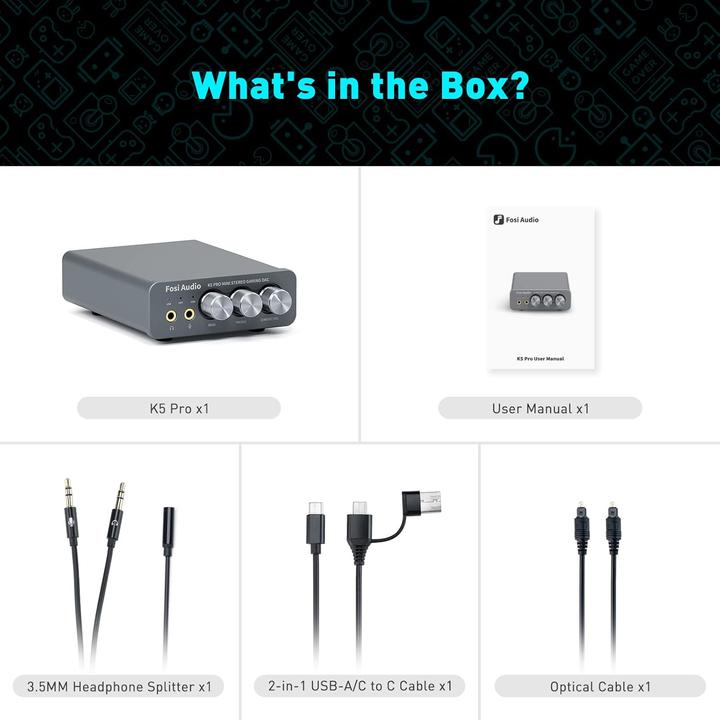 Actual product image Fosi Audio K5 PRO