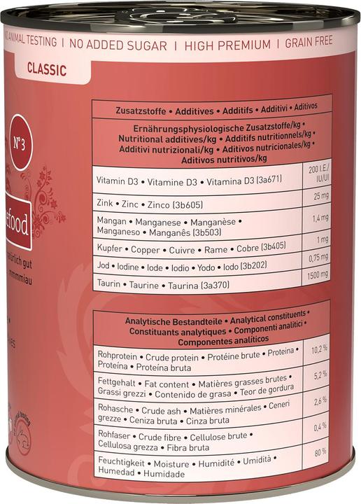 Immagine prodotto Catz Finefood No.03 Pollame (Adulto, 1 pz., 400 g)