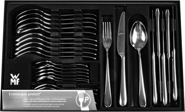 Produktbild WMF Essbesteck Besteckset 6 Personen Merit 30tlg Edelstahl 18/10 poliert (30 Stück, Besteck Set)