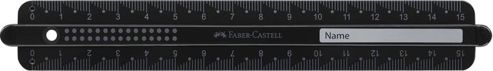 Produktbild Faber-Castell Lineal Dots 15,0 cm, schwarz (150 mm)