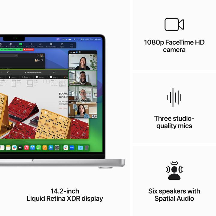 Produktbild Apple MacBook Pro - Late 2023 (14", M3, 24 GB, 1000 GB, CH)