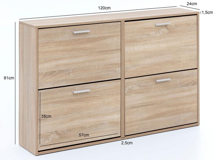 Produktbild Wohnling Hadlee (56 x 10 x 22 cm)