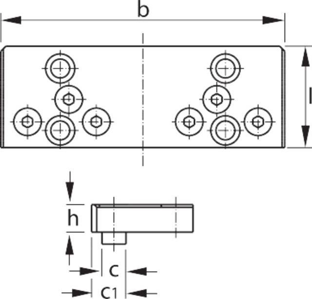 Immagine prodotto Allmatic Ganascia per inserti di presa, per T-Rex fisso (190 mm)