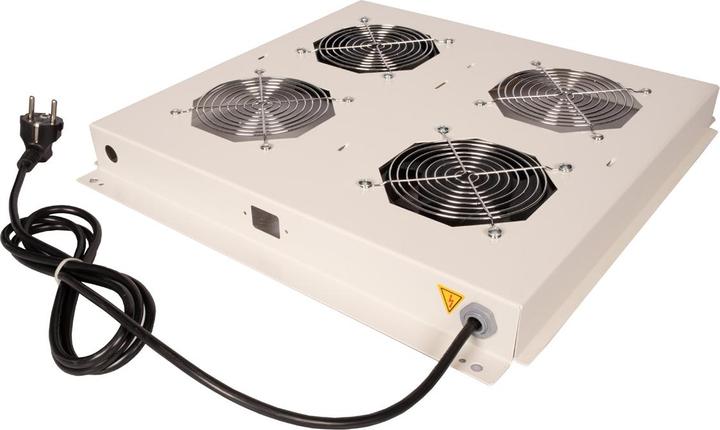 Productafbeelding Roline 19-inch roof vent unit 2 fans ON/OFF grey