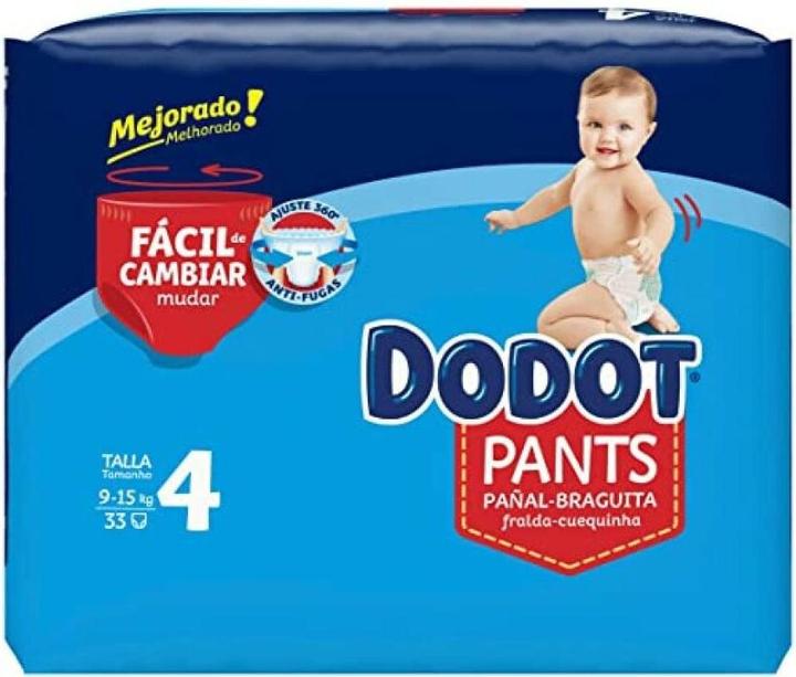 Dodot P Trousers Talla 4 33 Uds (Size 4, 193271 Piece)