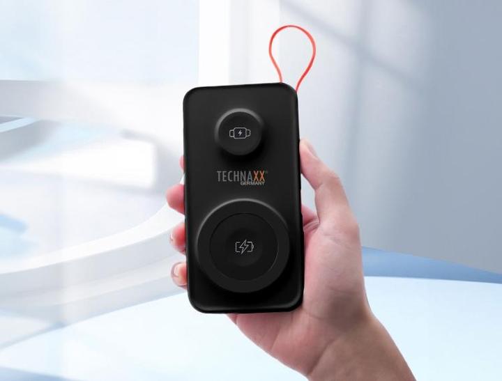 Productafbeelding Technaxx Wireless Powerbank, 3in1 (10000 mAh, 22.50 W, 22.50 Wh)