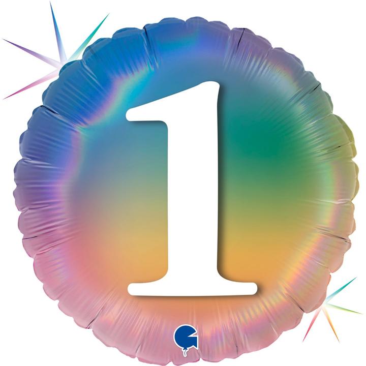 Actual product image Grabo Balloons Aluminium Balloon - Round Rainbow 1 (1 x)