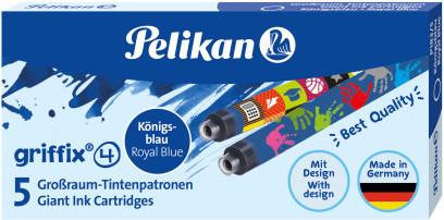 Produktbild Pelikan Tintenpatrone Griffix 4001 P1R/5/2B n sw (Füllertinte, Königsblau)