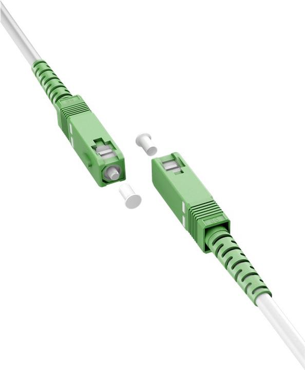 Actual product image Goobay Fibre optic cable FTTH, singlemode OS2 White, white Simplex, 20 m (S/UTP, 20 m)